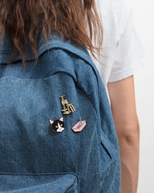 Tuxedo Cat Pin Set